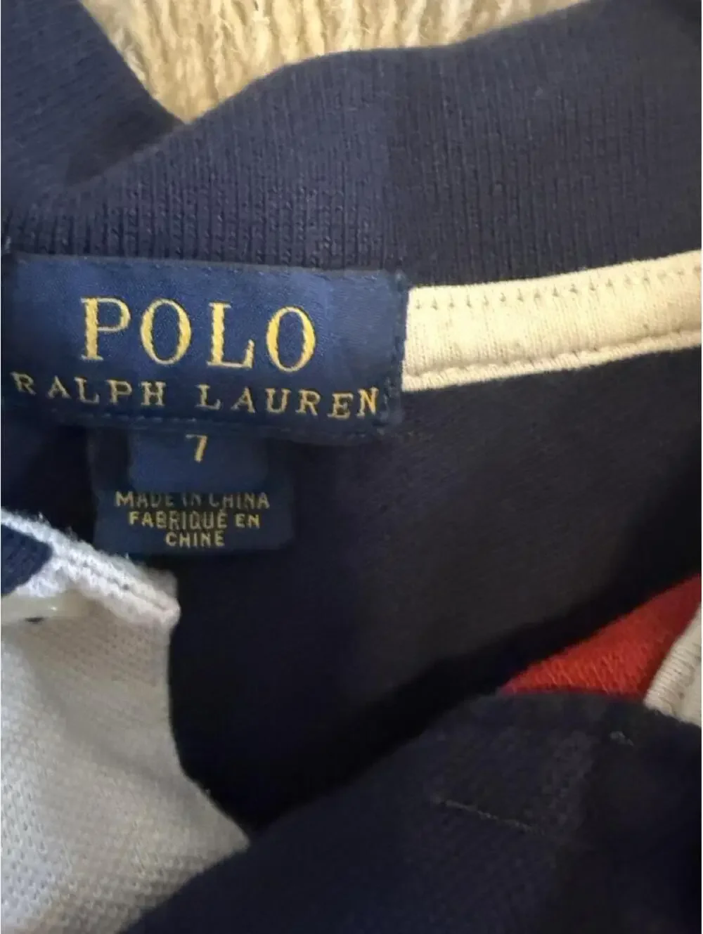Polo Ralph Lauren Kid's Red and Multi Polo-shirt